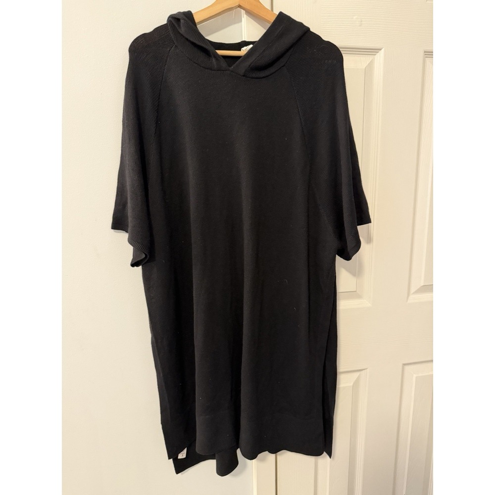 Lululemon Opened Up Poncho Hoodie Cashlu Knit Split Side Pullover Size M/L
